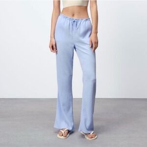 NWT Zara Textured Straight leg Pants